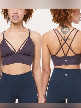 Lululemon Pushing Limits Bra in Cyber